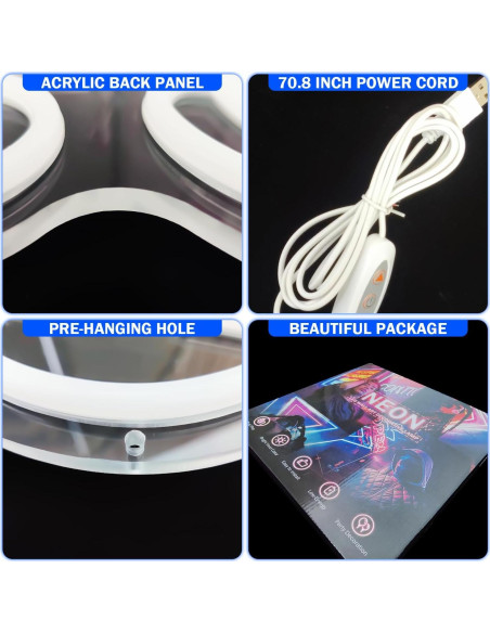 Luz de Neón LED Zapatilla Azul Dimmable JianJung 23.5x40 cm Luz de Neón LED Zapatilla Azul Dimmable JianJung 23.5x40 cm