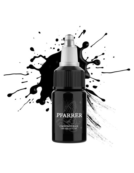 Tinta de Tatuaje Negra PFARRER 15ml Vegana Alta Calidad Tinta de Tatuaje Negra PFARRER 15ml Vegana Alta Calidad