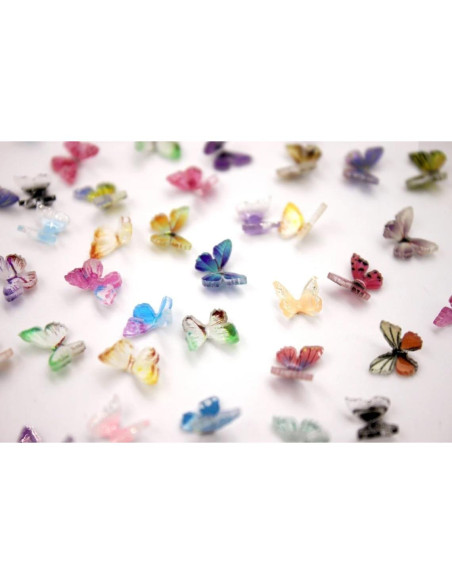 Mariposas de Resina Miniatura Peachcor para Casa de Muñecas - 30 Piezas Mariposas de Resina Miniatura Peachcor para Casa de Muñecas - 30 Piezas
