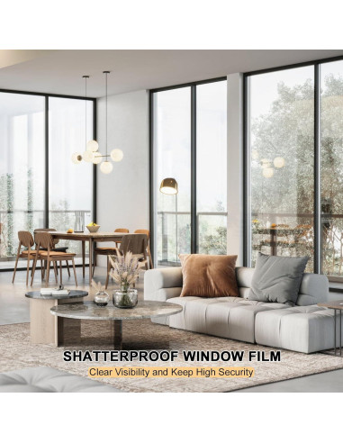 Película de Seguridad para Ventanas Shackcom 2 Rollos 43.9cm x 3m