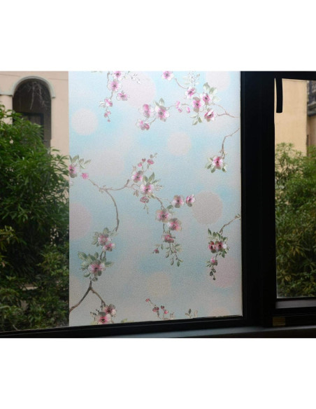 Película para Ventanas VSUDO 45x200cm Flor de Durazno Anti UV Película para Ventanas VSUDO 45x200cm Flor de Durazno Anti UV