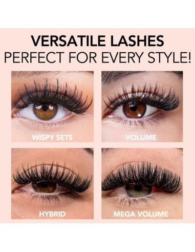 Extensiones de Pestañas Cashmere Kiara Sky 8mm Negro