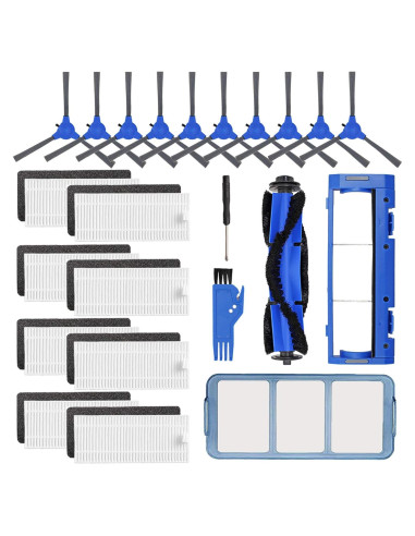Kit de Repuestos Eufy RoboVac 11S/15C/30/30C - 10 Cepillos y 8 Filtros