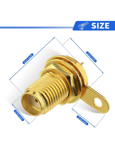 Conector SMA hembra Superbat montaje en panel 5 unidades
