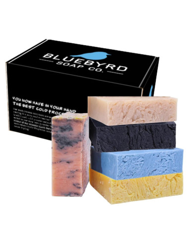 Jabón en Barra para Hombres Bluebyrd - Paquete de 5 Aromas