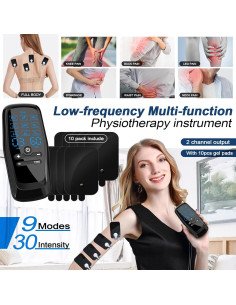 Unidad TENS Doble Canal TADOUNE Masajeador Electromuscular 2