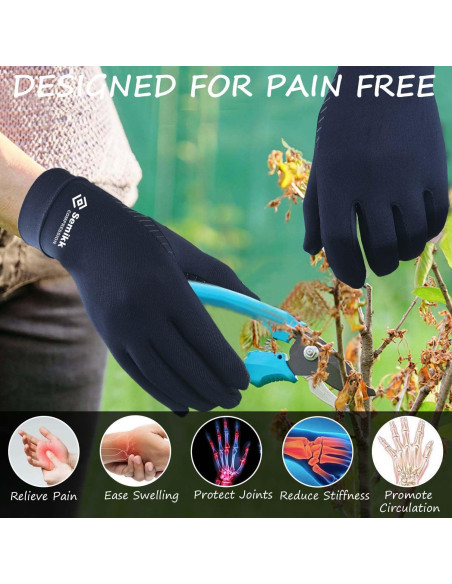 Guantes de Compresión de Cobre Semikk para Artritis - Grande Guantes de Compresión de Cobre Semikk para Artritis - Grande