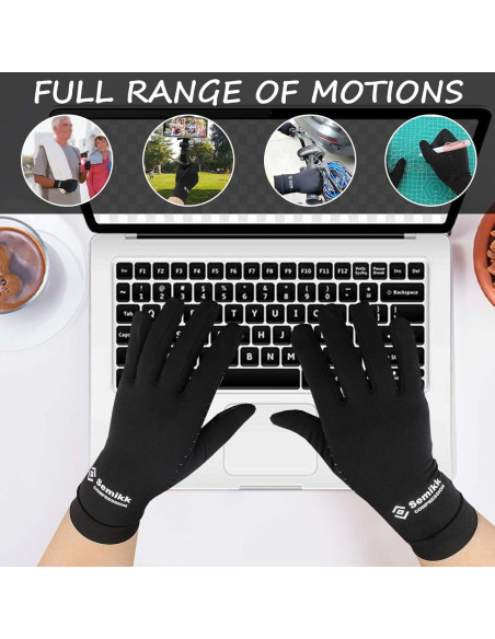 Guantes de Compresión de Cobre Semikk para Artritis - Grande Guantes de Compresión de Cobre Semikk para Artritis - Grande
