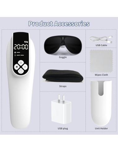 Dispositivo de Terapia con Láser Frío LaseLocks 2-en-1 Alivio Dolor