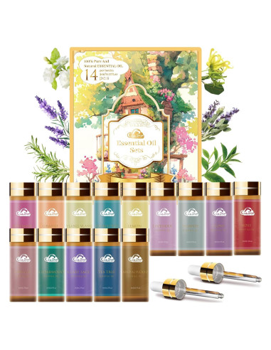 Juego de 14 Aceites Esenciales Comdian 5mL - Aromaterapia