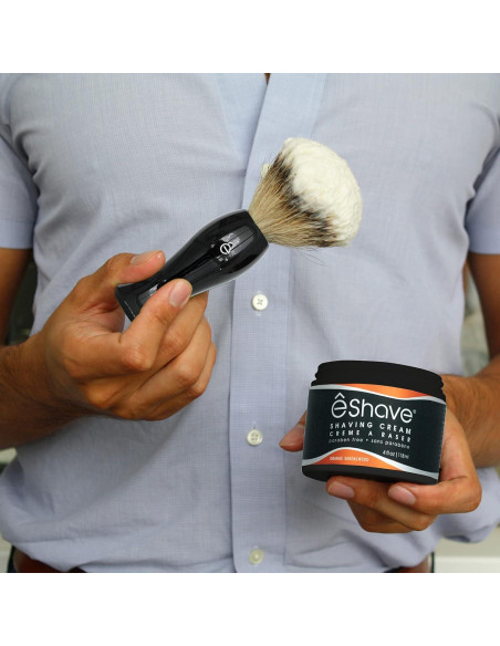Crema de Afeitar eShave Sándalo Naranja 152g - Suave y Sin Irritación Crema de Afeitar eShave Sándalo Naranja 152g - Suave y Sin Irritación