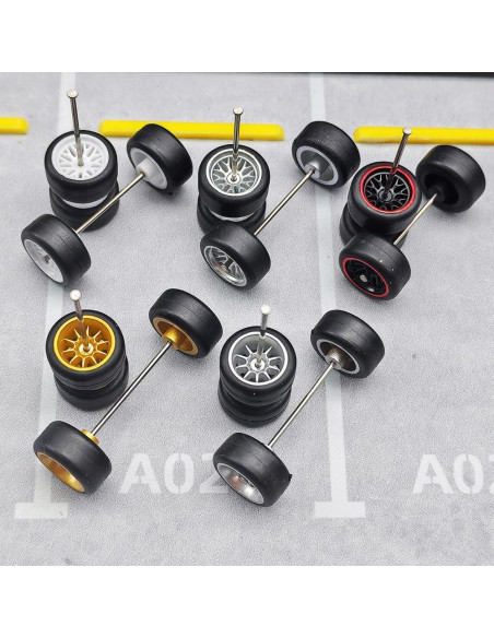 Ruedas de 11mm JUYUAN para Modelos de Autos Diecast - 5 Juegos Ruedas de 11mm JUYUAN para Modelos de Autos Diecast - 5 Juegos