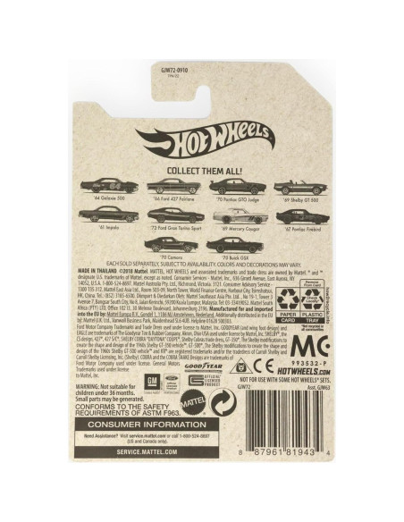 Hot Wheels Muscle Cars 2020 Pontiac Firebird Negro 1:64 Hot Wheels Muscle Cars 2020 Pontiac Firebird Negro 1:64