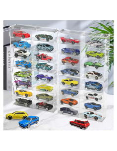 Estuche de exhibición CHONOVO para 32 coches de juguete 19.1x16.8 cm