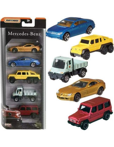 Vehículo Die-Cast Matchbox 5 Pack Mercedes-Benz 5 Estilos Vehículo Die-Cast Matchbox 5 Pack Mercedes-Benz 5 Estilos