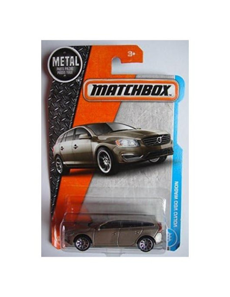 Matchbox Volvo V60 Wagon 2017 a Escala 1:64 Marrón Matchbox Volvo V60 Wagon 2017 a Escala 1:64 Marrón