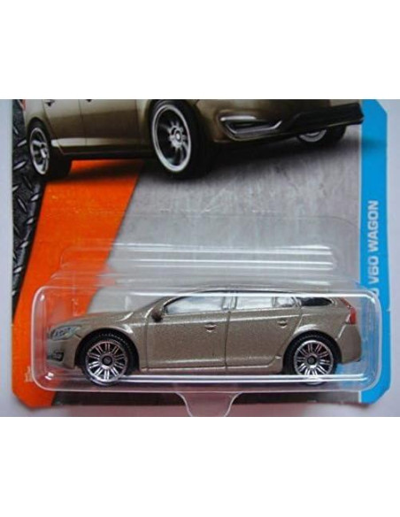 Matchbox Volvo V60 Wagon 2017 a Escala 1:64 Marrón Matchbox Volvo V60 Wagon 2017 a Escala 1:64 Marrón