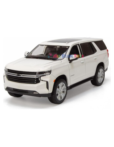 Maisto Chevrolet Tahoe 2021 Diecast Escala 1:26 Blanco