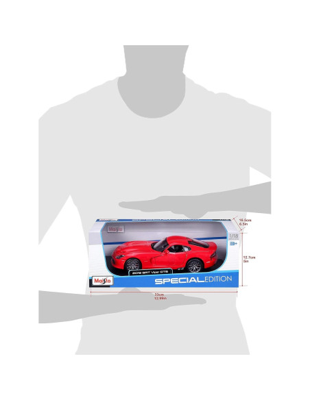 Maisto Vehículo Diecast 1:18 SRT Viper GTS 24.1 cm Maisto Vehículo Diecast 1:18 SRT Viper GTS 24.1 cm