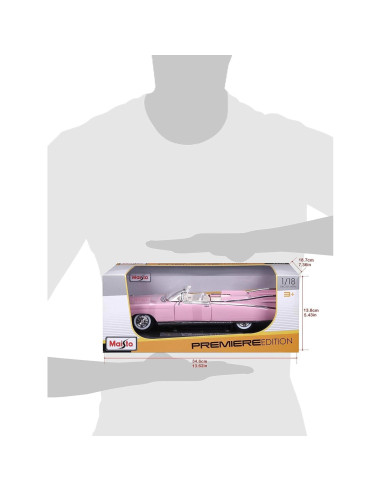 Coche Diecast Maisto Cadillac Eldorado Biarritz 1959 1:18 Rosa