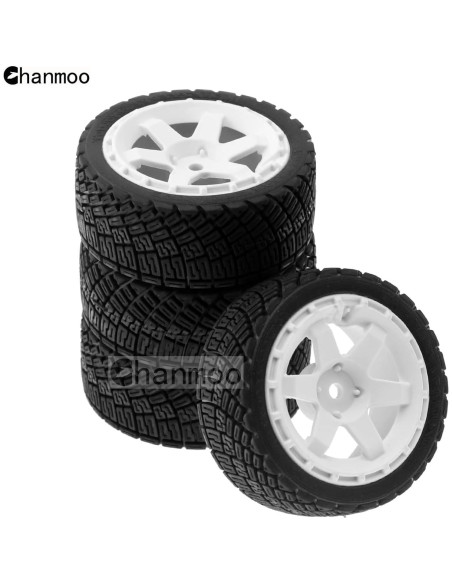 Neumáticos de Rally 1:10 Chanmoo 67mm 4 Piezas RC Neumáticos de Rally 1:10 Chanmoo 67mm 4 Piezas RC