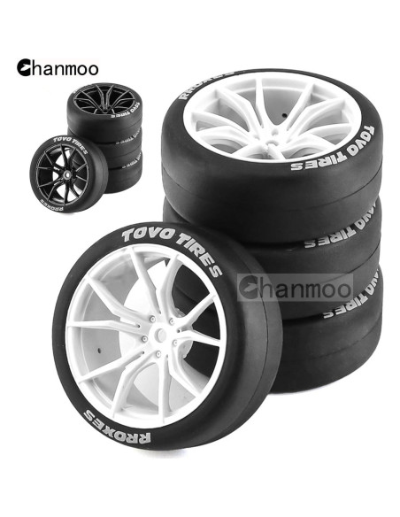 Neumáticos de Drift RC 1:10 Chanmoo 4 Pcs 12mm Hex Negro Neumáticos de Drift RC 1:10 Chanmoo 4 Pcs 12mm Hex Negro