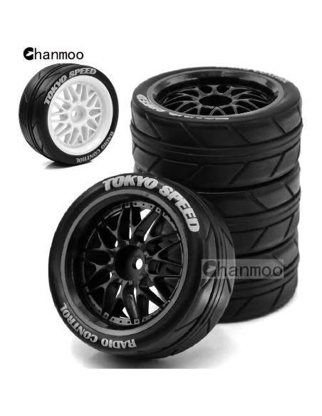 Neumáticos RC On Road 1:10 Chanmoo 65mm 4 Piezas Drift Neumáticos RC On Road 1:10 Chanmoo 65mm 4 Piezas Drift