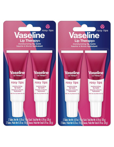Bálsamo Labial Hidratante Vaseline Lip Therapy 2-Pack