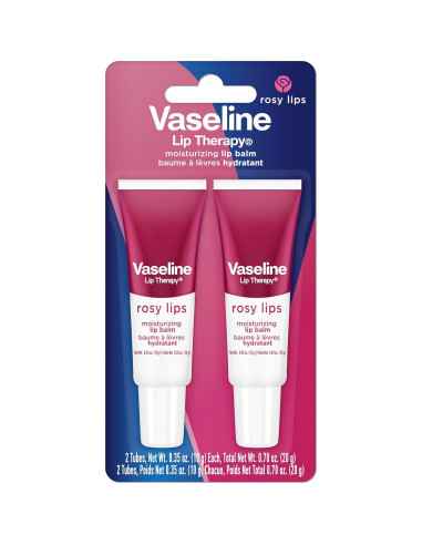 Bálsamo Labial Hidratante Vaseline Lip Therapy 2-Pack