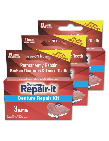 Kit de Reparación de Dentaduras Repair-It D-091 19.84g Kit de Reparación de Dentaduras Repair-It D-091 19.84g