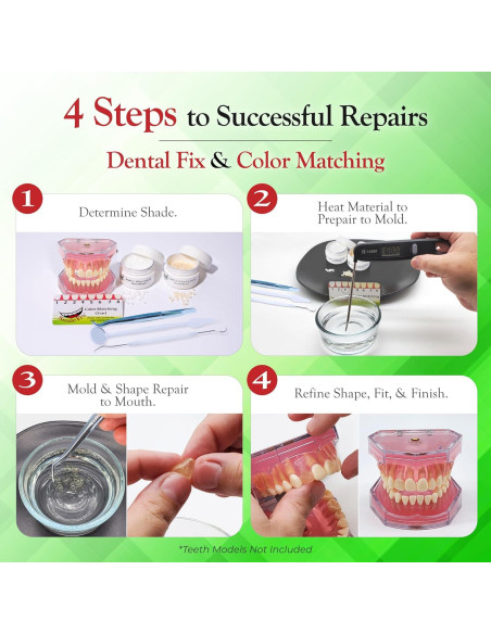 Kit de Reparación Dental SmileFix Deluxe - Herramientas y Perlas Kit de Reparación Dental SmileFix Deluxe - Herramientas y Perlas