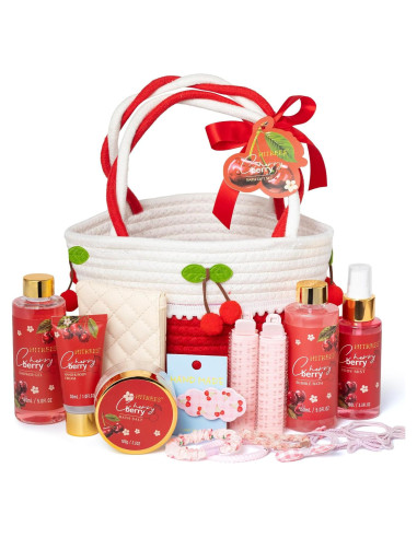 Set de Regalo de Spa Hitrees Cereza y Baya 6 Piezas