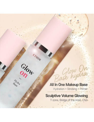 Base de Maquillaje Hidratante ETUDE Glow On 30ml - Acabado Radiante