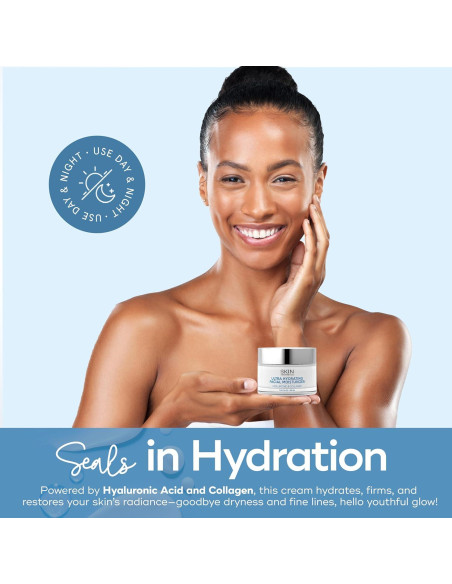 Crema Hidratante Facial Skin Aesthetics 48g - Ácido Hialurónico y Colágeno Crema Hidratante Facial Skin Aesthetics 48g - Ácido Hialurónico y Colágeno