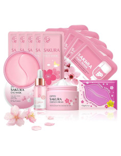 Kit de Cuidado de la Piel Sakura LAIKME - 14 Piezas Hidratantes