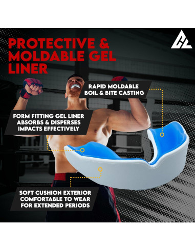 Protector Bucal Moldable Combat Labs WBMG-01 para Deportes