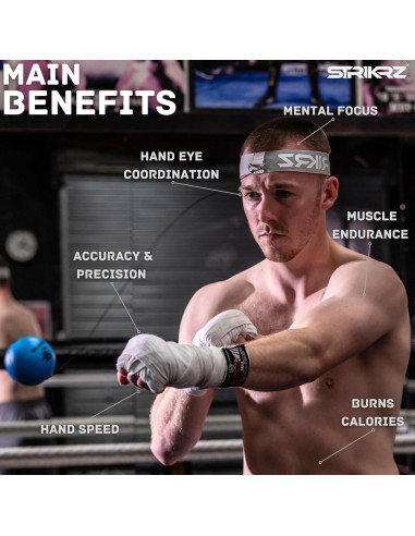 Bola de Reflexión de Boxeo STRIKRZ - Entrenador de Velocidad
