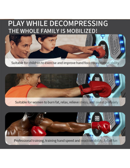 Máquina de Boxeo Musical Ristpal QJB-55 Ajustable con Bluetooth Máquina de Boxeo Musical Ristpal QJB-55 Ajustable con Bluetooth