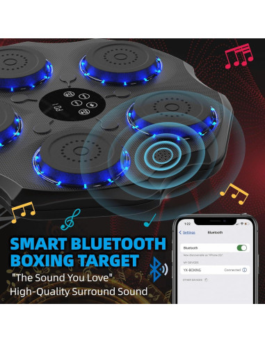 Máquina de Boxeo Musical Oycevila 2025 con Bluetooth y Guantes