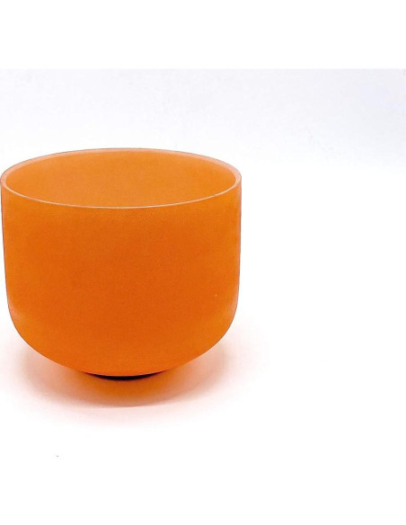 Cuenco Cantante de Cuarzo Naranja TAIFENG 20.32 cm Templado Cuenco Cantante de Cuarzo Naranja TAIFENG 20.32 cm Templado