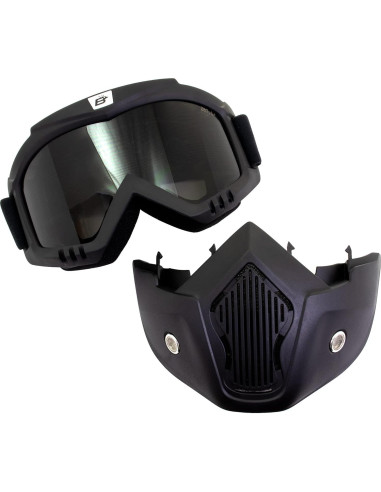 Gafas de Motocicleta Birdz Skylark con Máscara Facial Removible