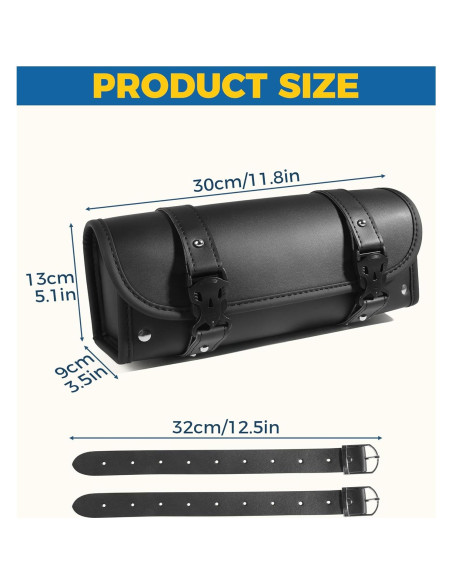 Bolsa de Manillar UBOG 2114mtccbb001 de Cuero PU Negra Bolsa de Manillar UBOG 2114mtccbb001 de Cuero PU Negra
