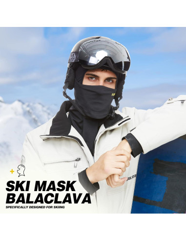 Máscara Balaclava a Prueba de Viento para Hombres - Negro