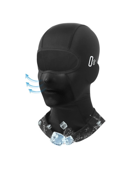 Balaclava Refrescante UV para Motocicleta y Esquí - Negra Balaclava Refrescante UV para Motocicleta y Esquí - Negra
