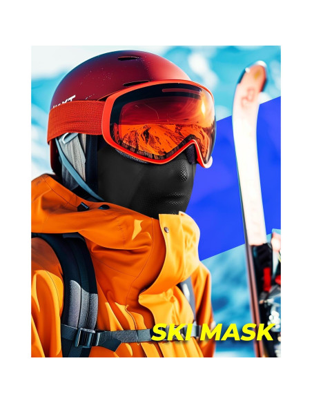 Balaclava Refrescante UV para Motocicleta y Esquí - Negra Balaclava Refrescante UV para Motocicleta y Esquí - Negra