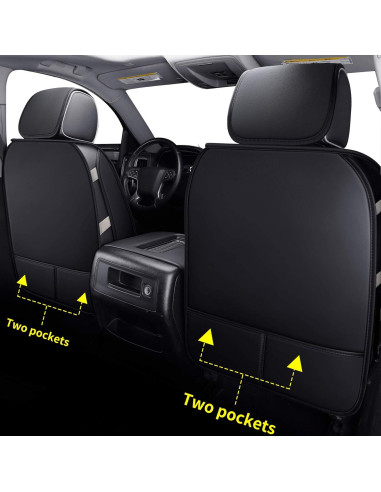 Fundas de Asiento Delanteras LUCKYMAN CLUB 2 Pcs para Chevy Silverado 2007-2025