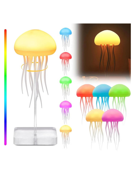 Lámpara de Medusa LED RGB Genérico con Sensor Táctil 166mm Lámpara de Medusa LED RGB Genérico con Sensor Táctil 166mm