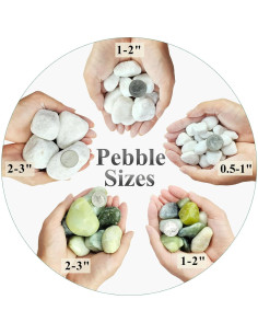 Piedras Blancas para Plantas FANTIAN 2.27 kg 0.5-1 cm Decorativas 2