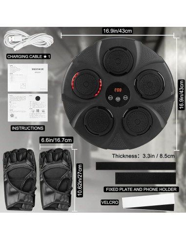 Máquina de Boxeo Electrónica ZWDMAER B01 - 9 Modos Ajustables