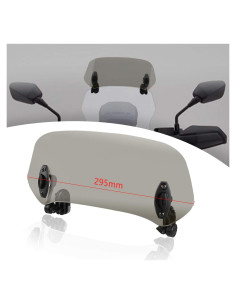Extensión Parabrisas Motocicleta LANQIAN 295mm Ajustable Marrón